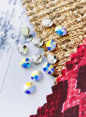 正品SWAROVSKI美甲饰品施华洛世奇水晶奥地利水钻2204蛋形平底钻