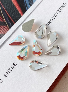 正品SWAROVSKI美甲饰品工具施华洛世奇水晶奥地利水钻-水滴平底钻