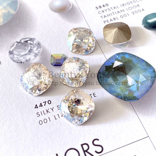 肥方美甲钻施华洛世奇蛋白香槟到