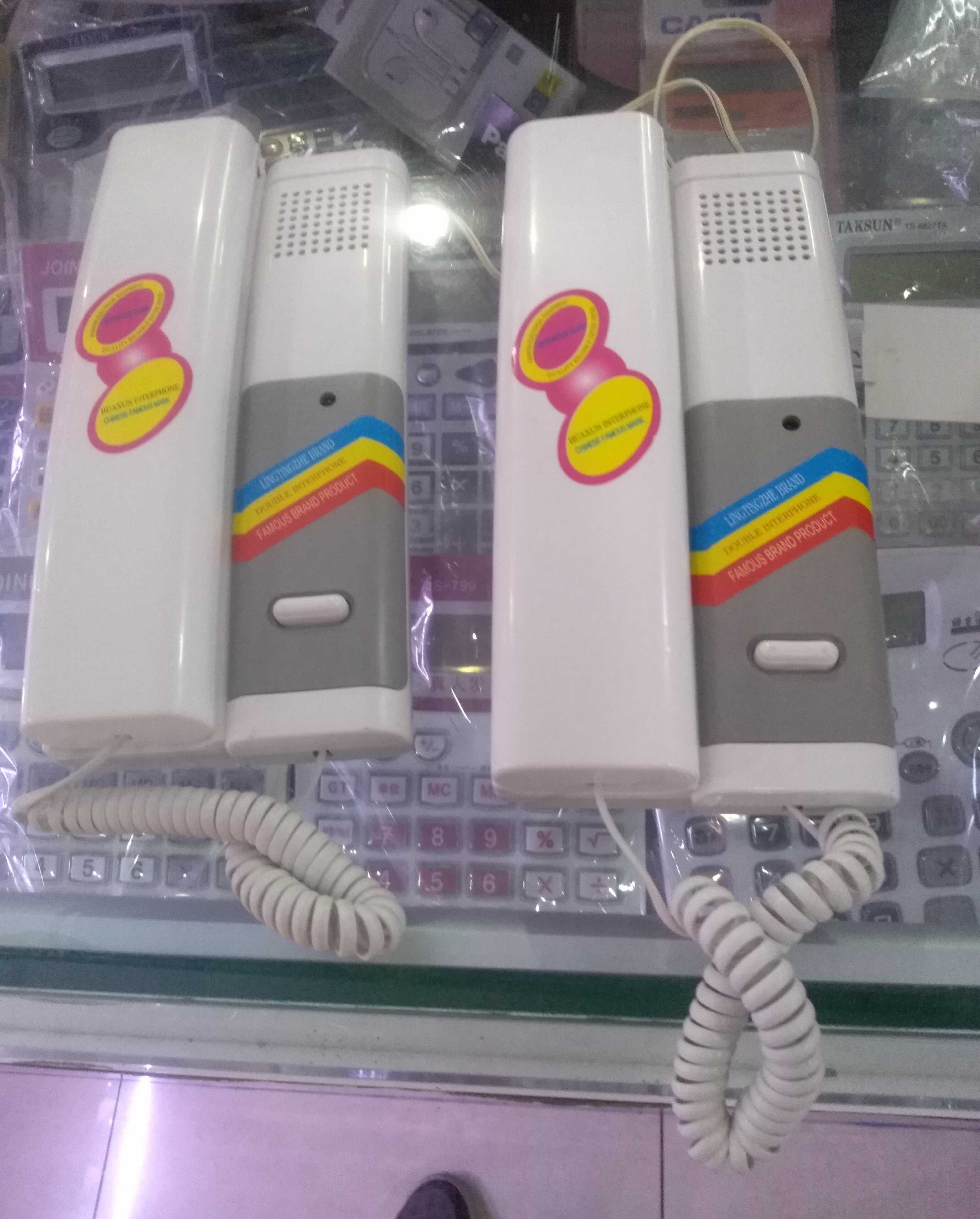 双向对讲电话机有线对讲门铃电话室内呼叫器双向通话经济型非可视