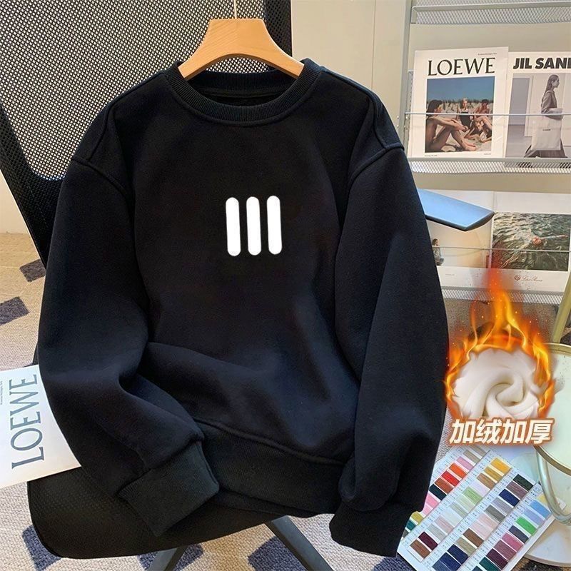 美式潮牌高级感圆领卫衣男女宽松oversize春秋慵懒小众长袖上衣潮