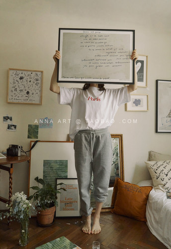 法式浪漫复古慵懒家居客厅装饰画