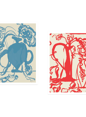 ANNA丹麦设计Anna Johansson花卉艺术海报北欧客厅餐厅卧室装饰画