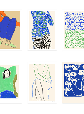 ANNA丹麦设计Rosie McGuinness女性花卉艺术海报北欧客厅餐厅卧室