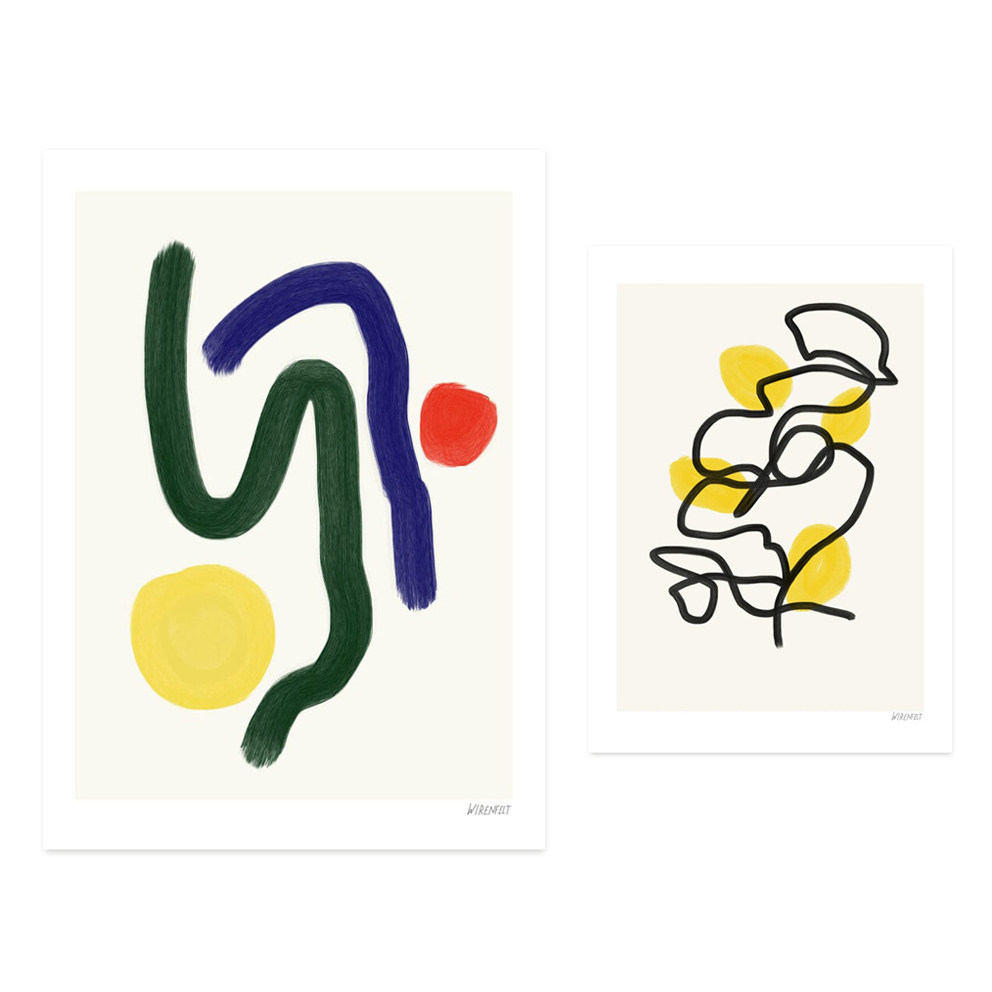 anna丹麦设计lisa wirenfelt艺术抽象海报北欧风格客厅餐厅装饰画