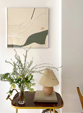 ANNA 韩国设计艺术海报 清新鹅黄色 香草色 浪漫色调  家居装饰画