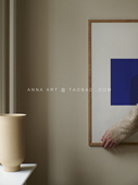 丹麦艺术抽象克莱因蓝The Poster Club ANNA 装 饰画海报客厅卧室