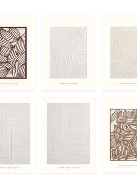 ANNA 丹麦设计Isola Studio抽象艺术海报 北欧卧室客厅玄关装饰画