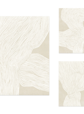 ANNA 丹麦设计Hein Studio抽象艺术海报 北欧客厅卧室餐厅装饰画