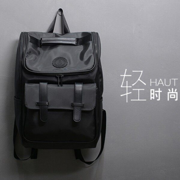 新款牛津布防水背包日韩风男电脑双肩包学生书包大容量双肩旅行包