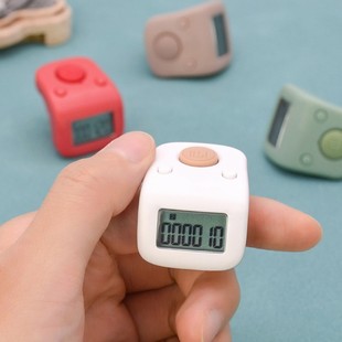 一心计数器夜光可充电手指数数器电子数显记数器手按戒指型点数器
