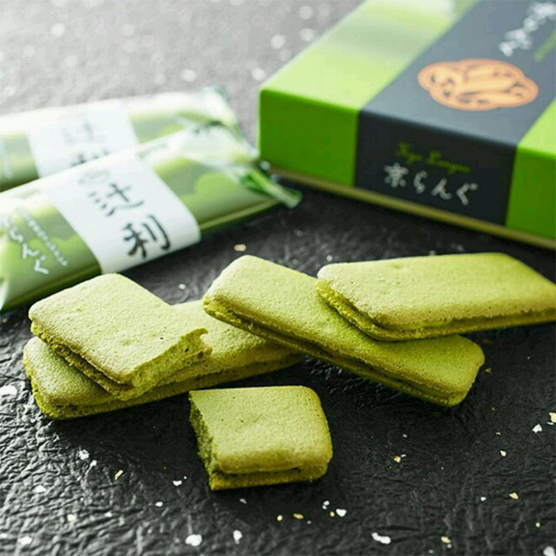 日本进口小零食辻利京都宇治总本家抹茶巧克力夹心饼干生日礼物盒