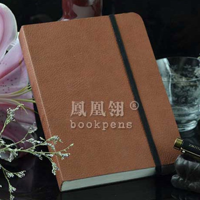A6皮质封面绑带空白页笔记本