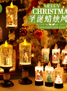 生日小夜灯生日水晶灯装饰音乐盒儿童生日礼物蜡烛灯桌面摆件