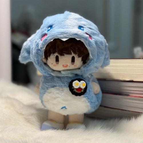 恶龙~嗷呜嗷呜~周深10cm15cm周可可小红书同款鲨鱼换装娃衣套装