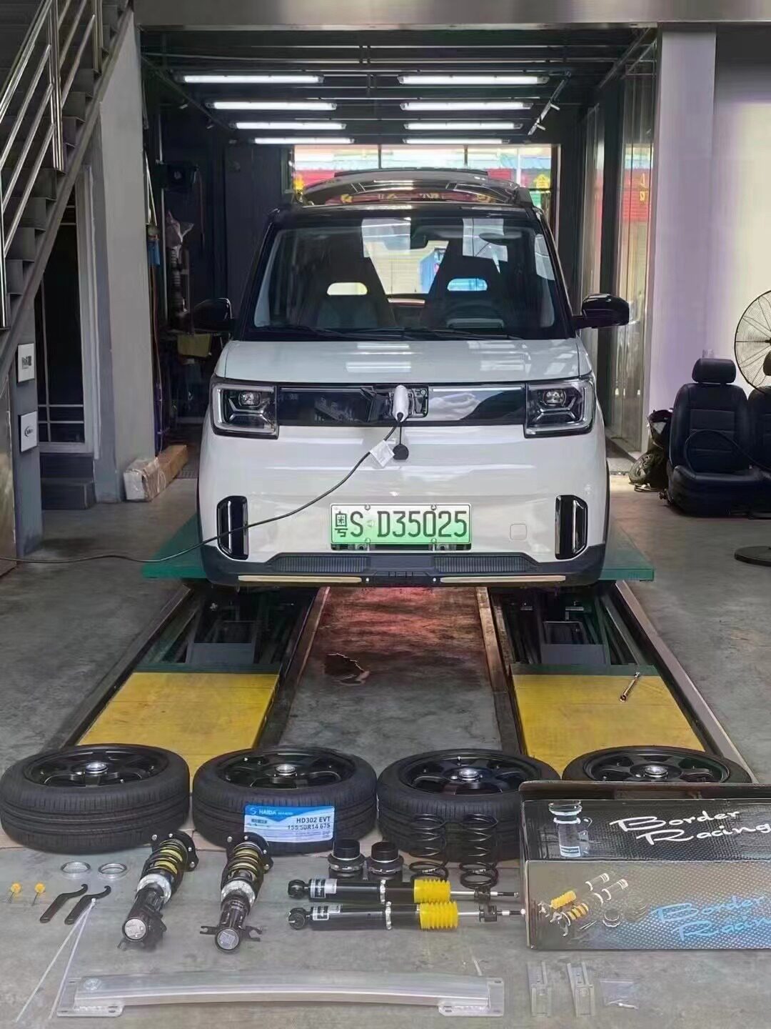 BORDER台湾博德绞牙避震五菱宏光MINI EV GB版高度阻尼可调减震器 - 实物图