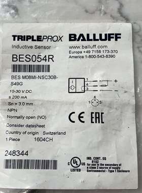 议价-BALUFF巴鲁夫全新原装传感器BES054R，瑞士