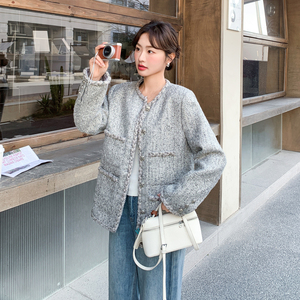 【新款】灰色小香风外套B208-268006-P165K238图片