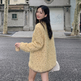 新款法式重工花纱休闲粗花小香风剩余-8052-140-218，女装短外套，浙宝208