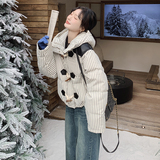 【现货】数据好！90绒白色加厚条纹羽绒服B208-8061-P295K398，女装羽绒服，浙宝208