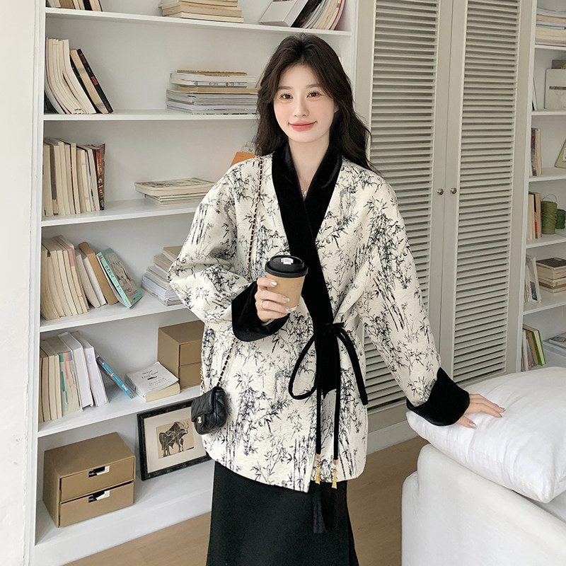 【现货】新中式水墨画风外套B208-9015-P160K238，女装短外套，浙宝208