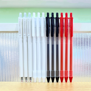 MINISO名创优品三角杆矫姿顺滑流畅ST头简约按动中性笔0.5mm黑色