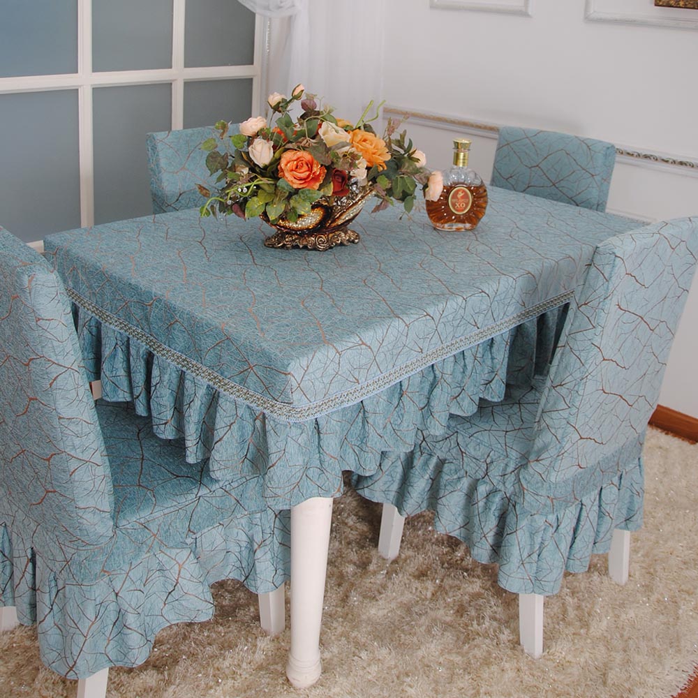 欧式餐桌椅子套罩家用方凳子布艺正方形连体座椅套布套皮椅套定做