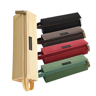 日本kokuyo国誉笔袋简约ins日系男大容量纯色帆布袋文具盒考试铅笔盒学生用笔袋女初中生笔盒女高中考研用