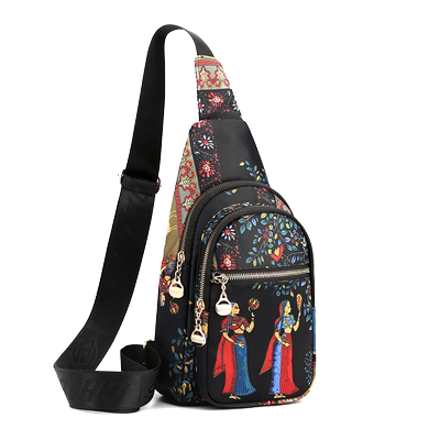 新款牛津布印花小胸休闲百搭女包