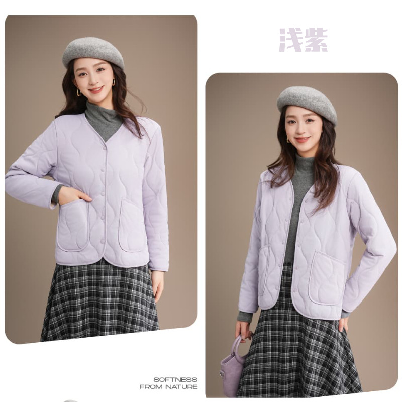 雅鹿棉服女士羊毛内胆加绒轻薄小棉袄加厚保暖无领2025新款外套冬,女士内衣/男士内衣/家居服,保暖上装,淘宝优惠券,粉丝福利购,淘宝优惠卷