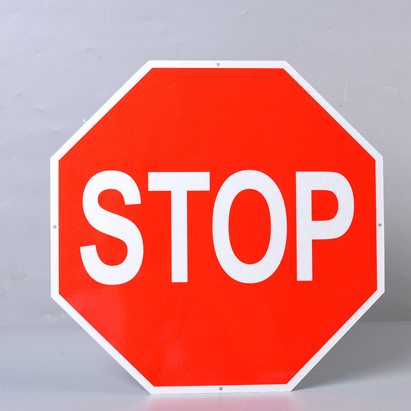 标牌定做 八角形交通标志牌stop指示禁止通行标反光标牌可定制