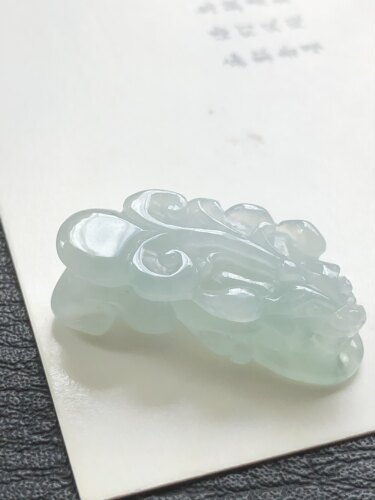 天然A货翡翠缅甸玉石招财貔貅女士玉吊坠挂件礼物
