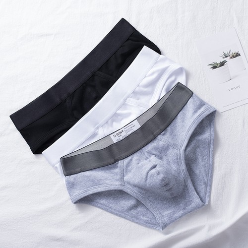 男士内裤三角裤纯棉吊环运动青年