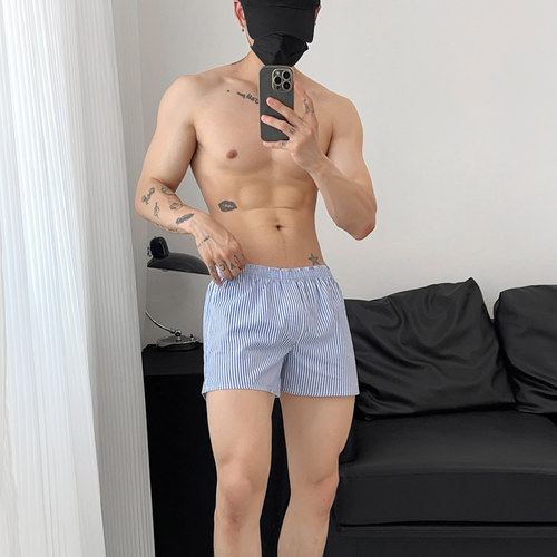 男士家居阿罗裤条纹潮流时尚包邮