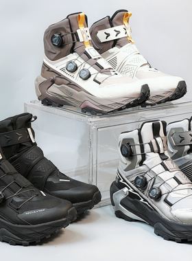 Traceable三旋转纽扣防水保暖高帮徒步鞋冬季战靴全地形户外鞋