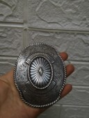 真品牛货美国西部牛仔皮带扣头针扣皮带扣头腰带扣头银饰