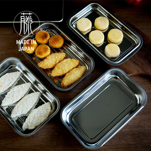 日本进口吉川不锈钢料理盘