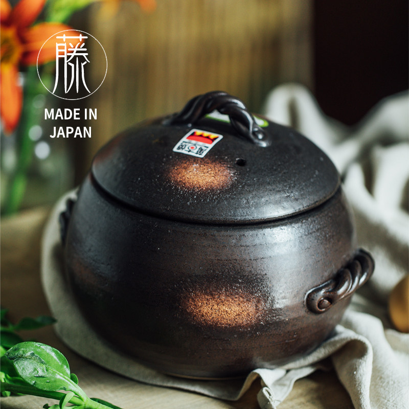 日本进口万古烧土锅 焖饭锅神器 煲仔饭锅 煲汤煲粥锅