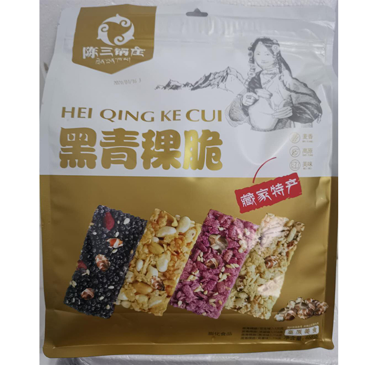 藏家特产陈三锅庄新品零食小吃黑青稞脆4种口味混装大人小孩都爱