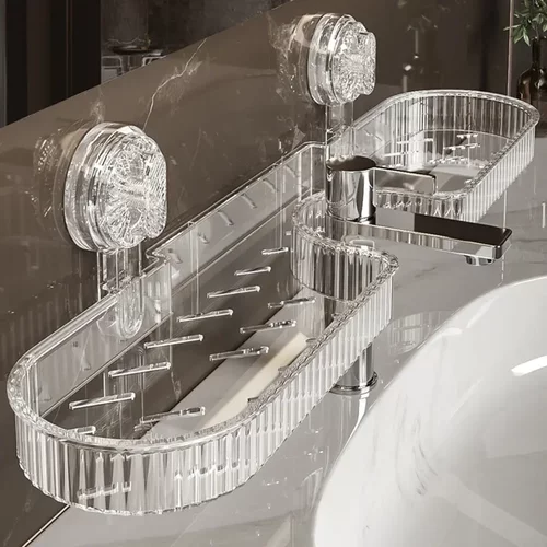 水龙头吸盘置物架卫生间厕所浴室