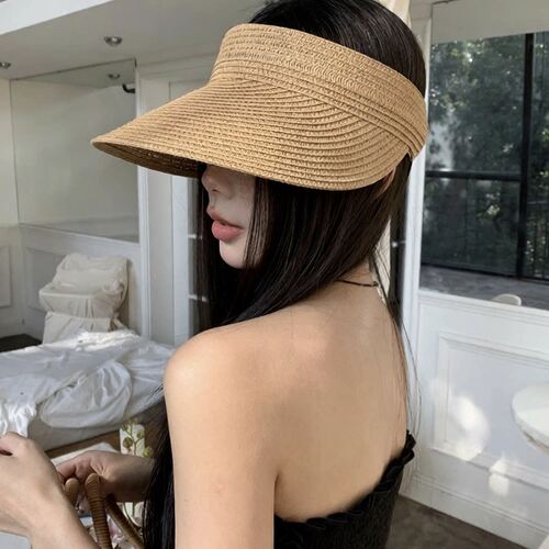 可折叠防晒帽子女夏季遮阳空顶帽