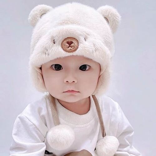 冬季婴幼儿帽子可爱熊超萌524个