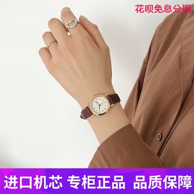 手表高中小众复古小表盘机械女款简约气质初中初石英2025新款学生