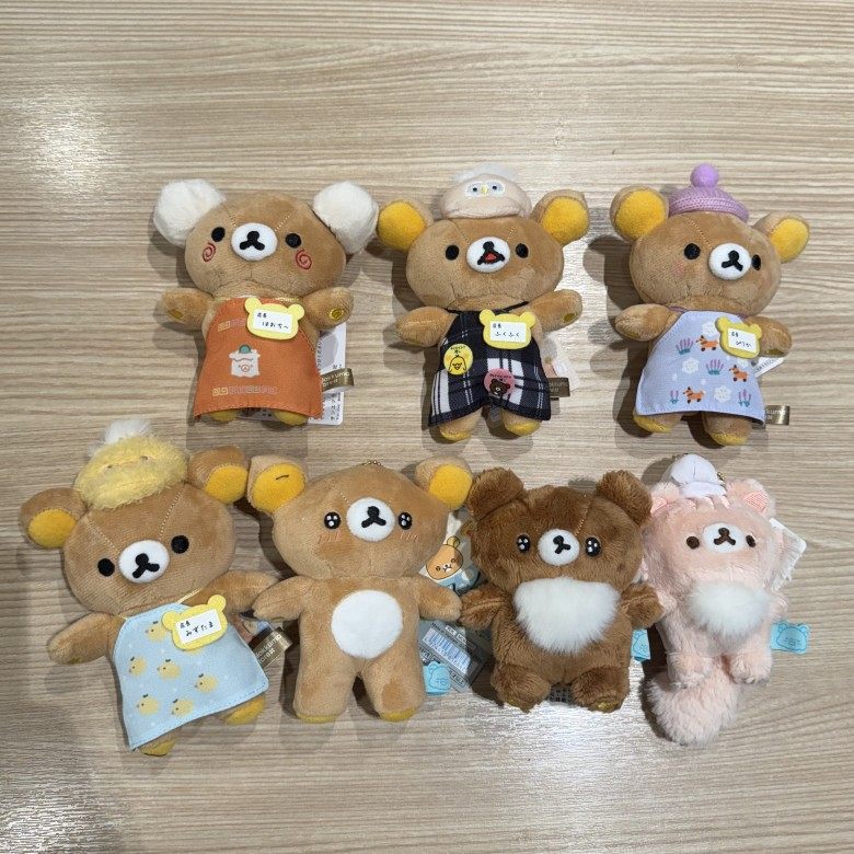 20周年轻松熊店长系列手玉再贩厨师松鼠星星眼熊哥毛绒公仔挂件