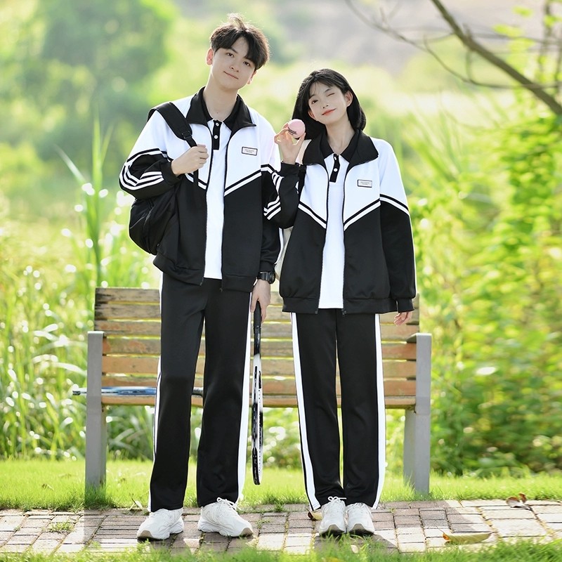 秋季班服套装初中学生休闲运动服