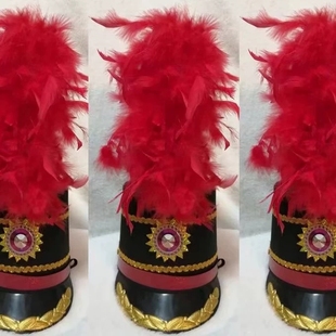 新款高端鼓号队帽子仪仗队升旗手帽子少先队帽子鼓号帽子管乐队帽