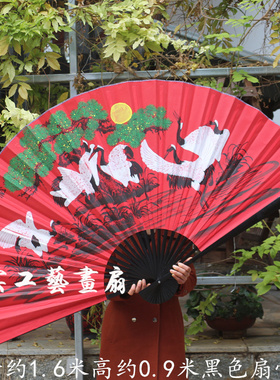 大扇子工艺扇折扇手工大挂扇