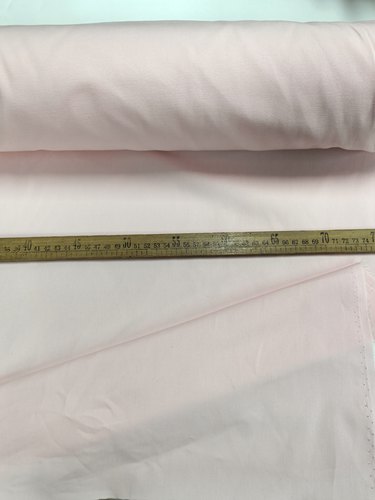 219浅粉色全棉斜纹水洗纱卡 幅宽1.52米