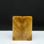 53mm 天然印石对章料产地巴林石黄木纹冻石印章篆刻石料21