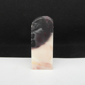 天然印石产地巴林石章料藕粉俏色墨玉冻石印章篆刻石料20 50mm